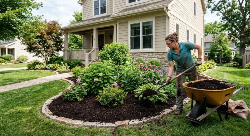 Cedar Mulch Installation in Honolulu, HI